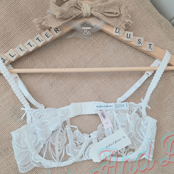 For Love And Lemons Blushing Bride White Bra - Picture 6 of 7